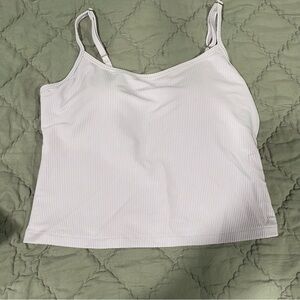 CALIA by Carrie Underwood lavender purple ribbed tankini Bikini Top Large L